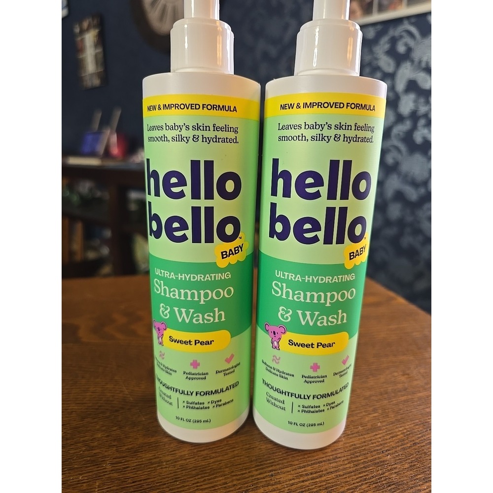 Hello Bello Baby Shampoo & Body Wash‎ - Sweet Pear - 10 floz - Lot of 2 - Sealed
